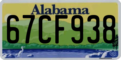 AL license plate 67CF938