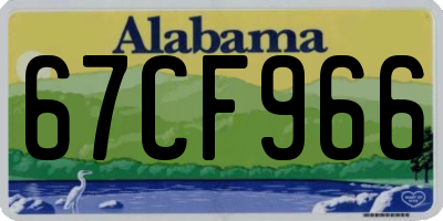 AL license plate 67CF966