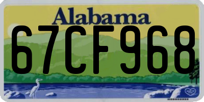 AL license plate 67CF968
