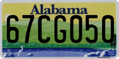 AL license plate 67CG050