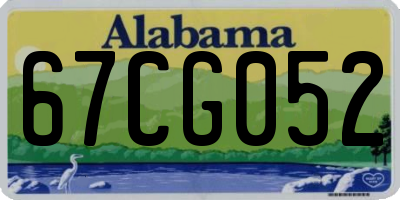 AL license plate 67CG052