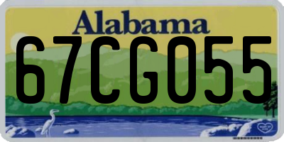 AL license plate 67CG055