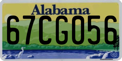 AL license plate 67CG056