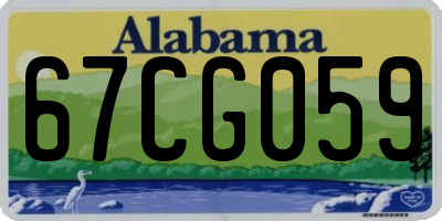 AL license plate 67CG059