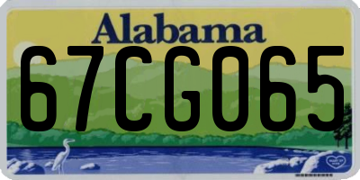 AL license plate 67CG065