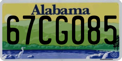 AL license plate 67CG085