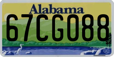 AL license plate 67CG088