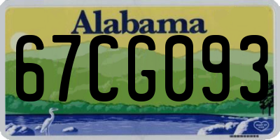 AL license plate 67CG093