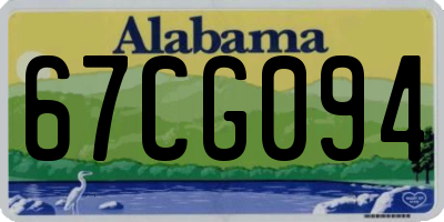 AL license plate 67CG094