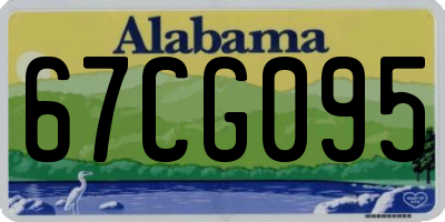 AL license plate 67CG095