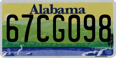 AL license plate 67CG098