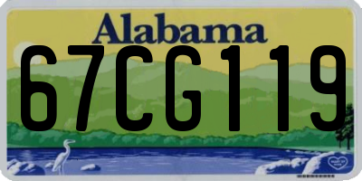 AL license plate 67CG119