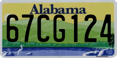 AL license plate 67CG124