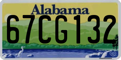 AL license plate 67CG132