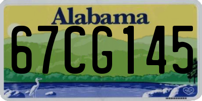 AL license plate 67CG145