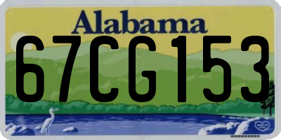 AL license plate 67CG153