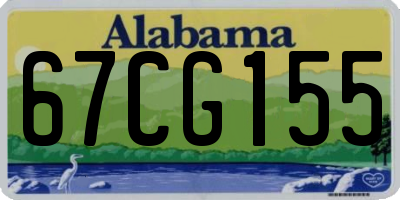 AL license plate 67CG155