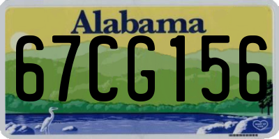 AL license plate 67CG156