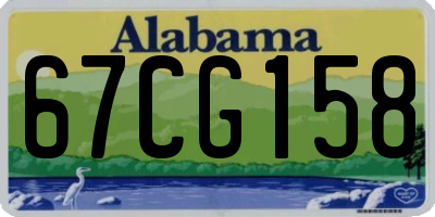 AL license plate 67CG158