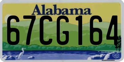 AL license plate 67CG164
