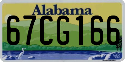 AL license plate 67CG166