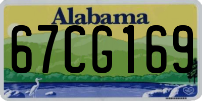 AL license plate 67CG169