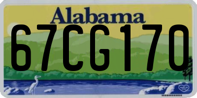 AL license plate 67CG170