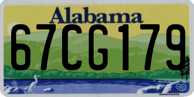 AL license plate 67CG179
