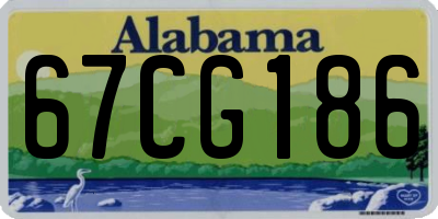 AL license plate 67CG186