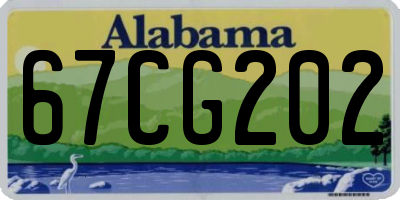 AL license plate 67CG202