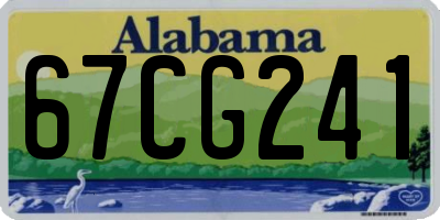 AL license plate 67CG241