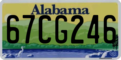 AL license plate 67CG246