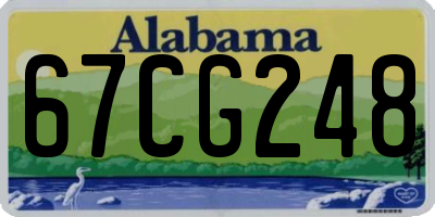 AL license plate 67CG248