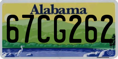 AL license plate 67CG262