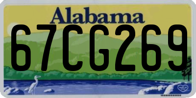 AL license plate 67CG269