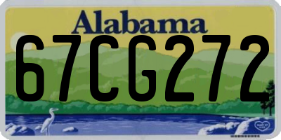 AL license plate 67CG272