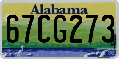 AL license plate 67CG273