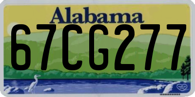 AL license plate 67CG277