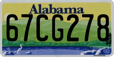 AL license plate 67CG278