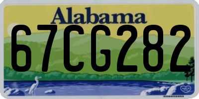 AL license plate 67CG282