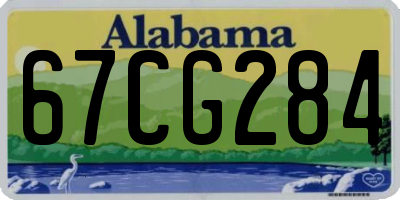 AL license plate 67CG284