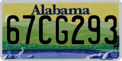 AL license plate 67CG293