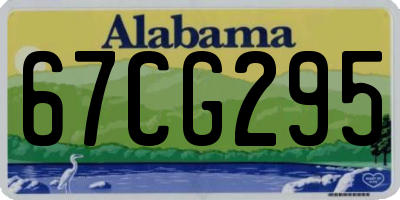 AL license plate 67CG295