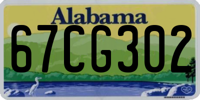 AL license plate 67CG302