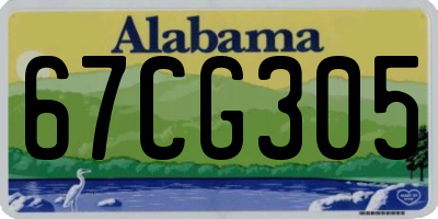 AL license plate 67CG305