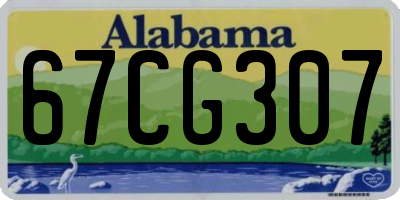 AL license plate 67CG307