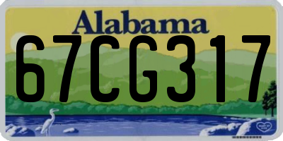 AL license plate 67CG317
