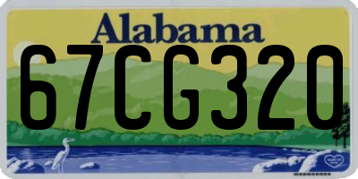 AL license plate 67CG320