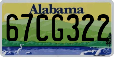 AL license plate 67CG322