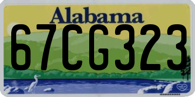 AL license plate 67CG323